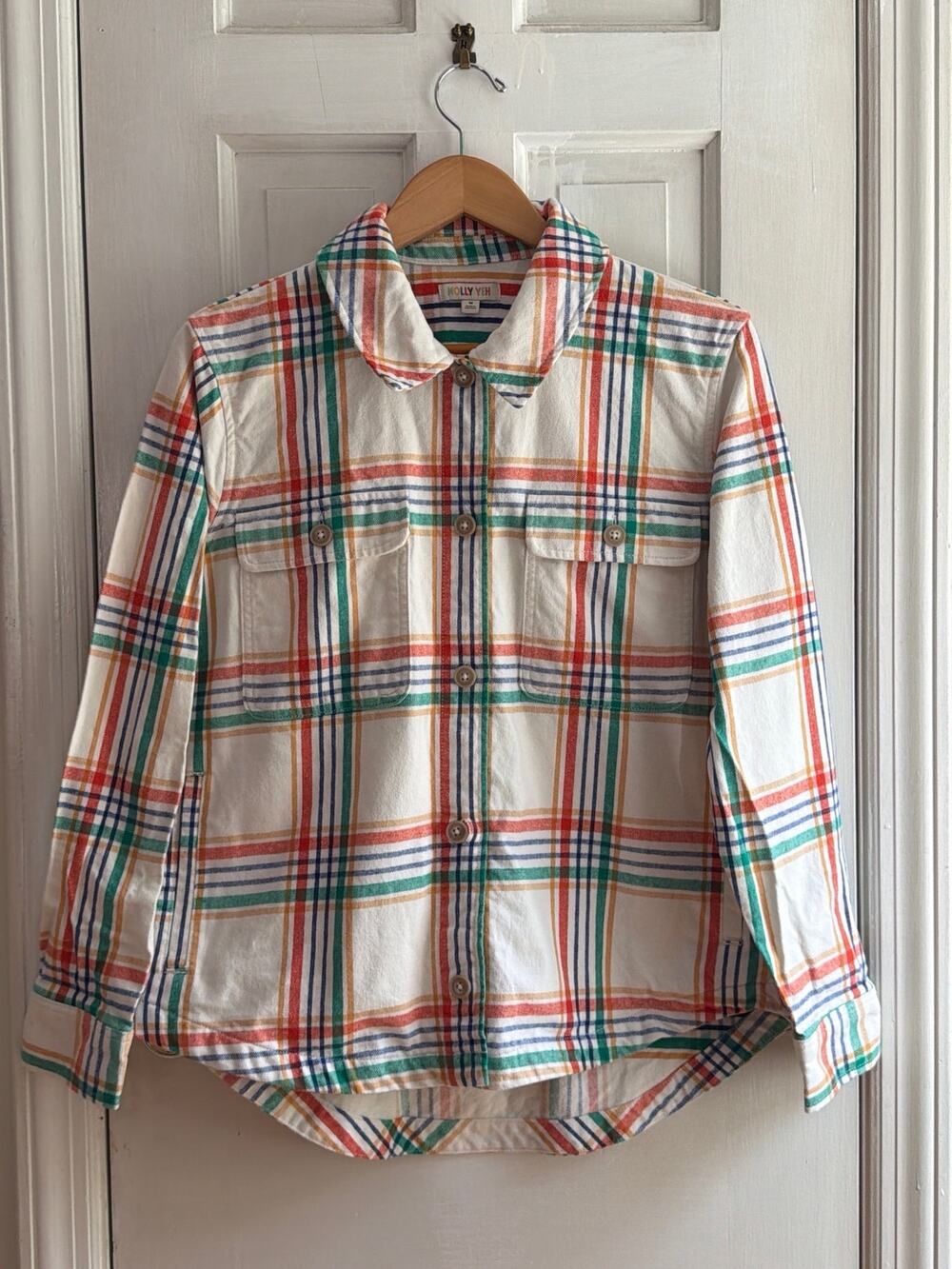 Molly Yeh Multicolor Plaid Flannel Button Down Shirt Medium